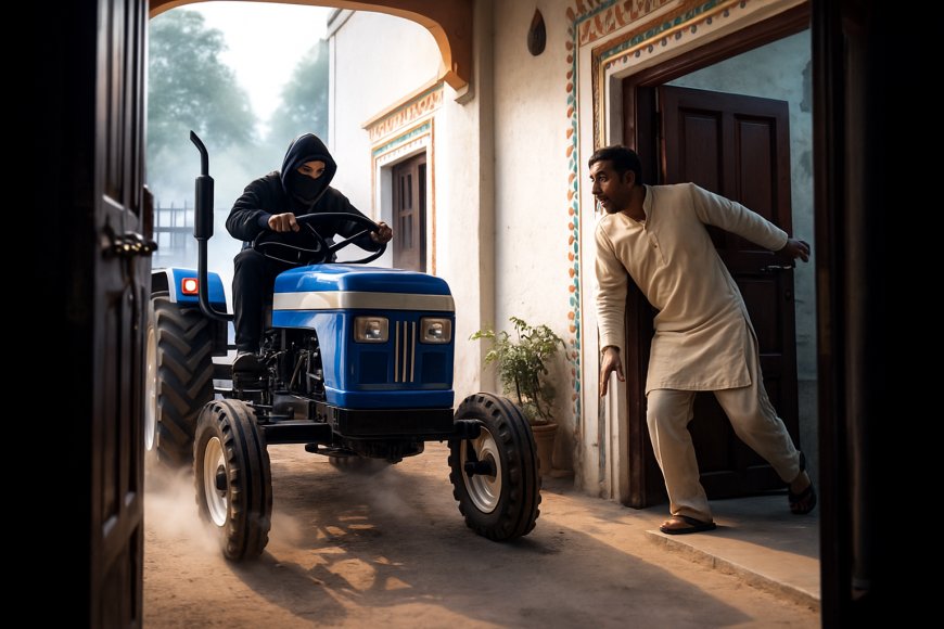 घर के दरवाजे से ट्रैक्टर चोरी, किसान ने थाना में दी शिकायत